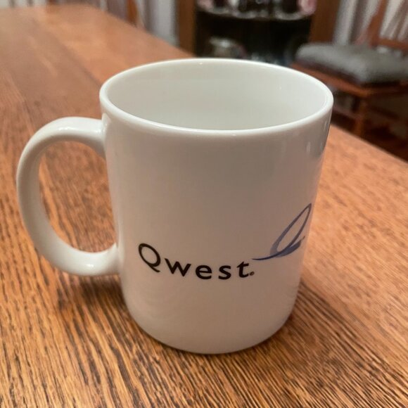 Qwest Communications White Coffee Cup Mug by Linyi* - Picture 3 of 5